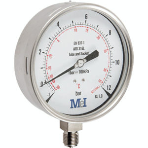ALL STAINLESS STEEL CO2 PRESSURE GAUGE